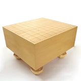 Majestic Full Shogi Board Set of 3, Eco Footed Shogi Board with Broken Common Sense, 5 Size and Wooden White Camellia Carved Shogi Pieces with Piece Stand