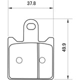 Daytona Bike Brake Pad Golden Pad X (Sintered Metal Pad) 1400GTR (08-16) ZX-14R [for 4 pads] (18-19) ZX-6R (07-18) ZX-6R [ZX600] (19-
 20) for the front, etc. 97172 NO: 109