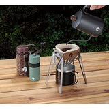 CAPTAIN STAG Coffee Dripper Compact Storage Stainless Steel Made in Japan Tsubame Sanjo Silver UW-3560