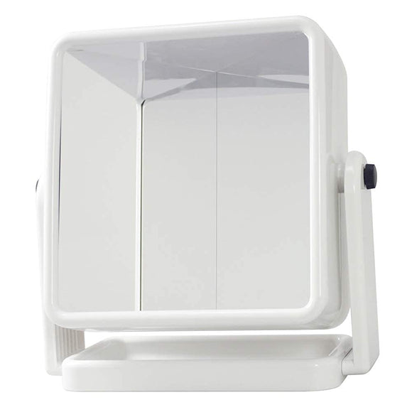 Yamamura YRV-005WH Reversible Mirror, Left/Right Flip, Makeup & Check Mirror, Limited Color, White