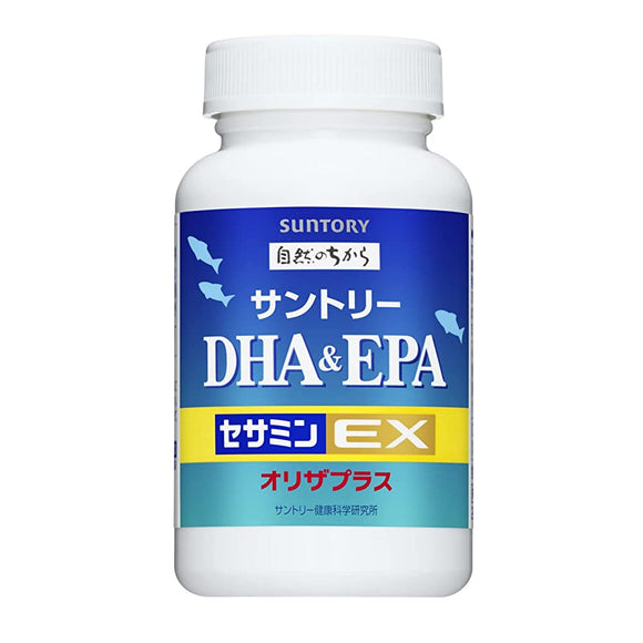 Suntory Wellness Official Suntory DHA & EPA + Sesamine EX Omega 3 Fatty Acids DHA EPA Supplement, 240 Capsules, Approx. 60 Day Supply