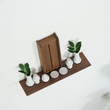 MODERN Shinto shelf set KURUMI + KAGARI + GOD HARDWARE Set WALNUT NO. 6