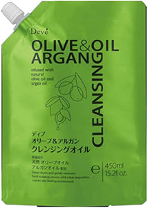 Kumano Oil Div Olive & Argan Cleansing Oil Refill 450ml