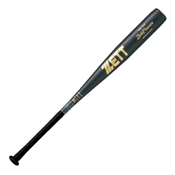 ZETT (zed) Rigid Metal Bat ZX POWER bat1834 Black X Gold (1982)
