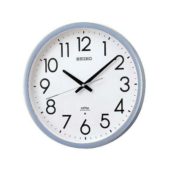 Seiko Clock KS265S Wall Clock, Office Type, Radio, Analog, Silver