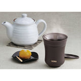 THERMOS JCZ-200 KUR Vacuum Insulated Teacup, 6.8 fl oz (200 ml), Chestnut