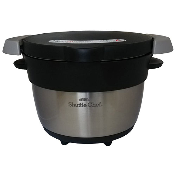 Thermos KBB-1600 SBK Shuttle Chef Vacuum Insulated Cooker, 0.4 gal (1.6 L), For 2 People, Stainless Steel