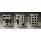 Meat Cups for Meat Lovers Beef, Pig, Chicken Set (3 Types x 1 Each)