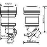 Posh (POSH) Motorcycle Supplies Billettria Master Tank Type 2 40 ° Red/Black NSR80 NSR80 NSF100 500058-26