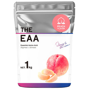 The Pro EAA Ripe Peach Flavor 2.2 lbs (1 kg) Powder Takeuchi Pharmaceutical THE PROTEIN BCAA Citric Acid Amino Acid Glutamine Carnitine Tryptophan Supplement Pineapple Men Women Peach Peach