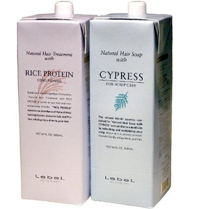 Lebel natural hair soap cypress 1600ml treat rice protein 1600ml set