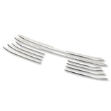 YOURS: 80 Series Harrier FRONT GRILLE GARNISH, 14 Pieces, Material: Stainless Steel