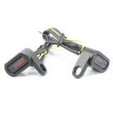 Ultra mini micro mini LED TURN Signal, Ev, Black Body, Smoke Lens, Car Inspection Compatibility, Set of 2, Orange/Amber Light 2