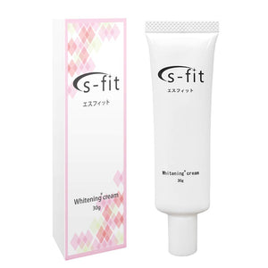 s-fit Whitening Cream, Whitening Cream, 1.1 oz (30 g), Face, Nipple, Bust, Armp, Knee, Full Body, Stain, Dullness, Buckwheat Brush, Blackheads, Whitening, Moisturizing, Bust Cream, Body Care