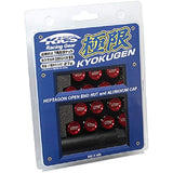 Kyoe Sangyo Extreme Nut Aluminum Cap M12XP1.25 16 Red 16 pieces HP36kr
