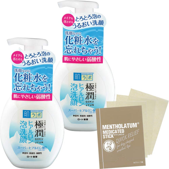 Hadalabo Gokujun Hyaluronic Foam Face Wash 2 + Bonus Set