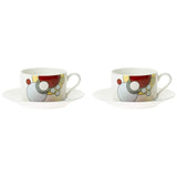 Noritake P97282/4614 Noritake Cup & Saucer (Pair Set) (Coffee Tea) 185cc Frank Lloyd Light Imperial 2 Guests Bone China