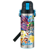 Skater SKDC6-A Children's 2-Way Stainless Steel Water Bottle with Cup, 20.9 fl oz (580 ml), Pokemon 21