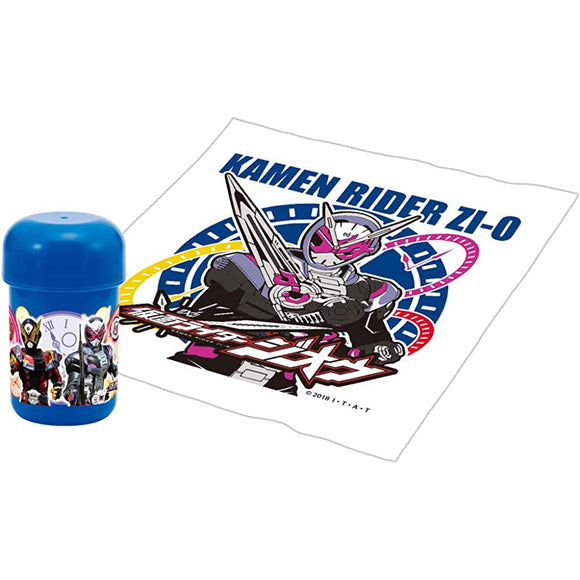 Komori Resin Hot Towel Container Set Kamen Rider Zio Blue Φ2.4 x 4.0 inches (6.2 x 10.2 cm)