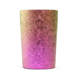 T09KM270GP Titanium Double Layer Tumbler, Kiln Making, 9.1 fl oz (270 cc), Light, Gradient Pink