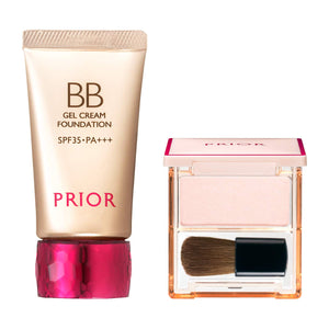 Prior Bitsuya BB Gel Cream Limited Set f Ocher 3 With Shadow Erasing Powder 30g + 1g