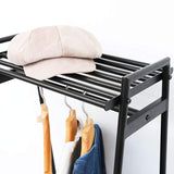 Shirai Sangyo RNT-1550 Linen Hanger Rack, Clothes Storage, Width 19.1 inches (48.3 cm), Height 59.5 inches (149.9 cm), Depth 17.5 inches (44.6 cm)