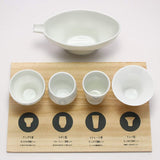 Minoyaki Japan 266690 Drinking Set For 2 (comes in decorative box)