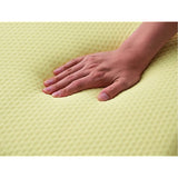 4-Fold Sleeping Mat, Antibacterial, Memory Foam Urethane, Beige, Reversible, Made in Japan