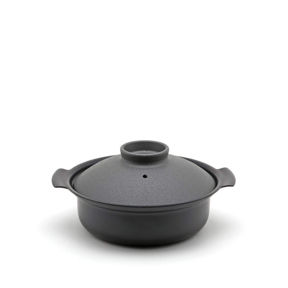 PRESSENCE 118-06362 IH DONABE Tabletop Pot, Gray, 7.1 inches (18 cm), Made in Japan, Induction Compatible