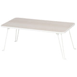 Fuji Trading Folding Low Table Width 80cm Whitewash 10863