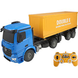 DoubleE Officially Licensed Benz Super Large Container Trailer for Kids, 23.6 inches (60 cm), 120 Yellow