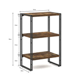 The Republic of Interior Open Shelf Stylish Rack Book Shelf Wooden (3rd / Width 62cm)