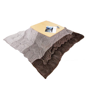 Gradient Kotatsu Futon, Flannel, 4 Patterns, Gradient Pattern, Rectangular, 72.8 x 92.5 inches (185 x 235 cm), Brown