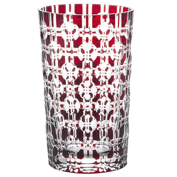 Narumi GW6057-230RD Glass Works Eternity Tumbler, Red, 9.2 fl oz (260 cc)