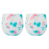 RGC Plumeria (Water) 8.5x8cm Flying Glass Set of 2