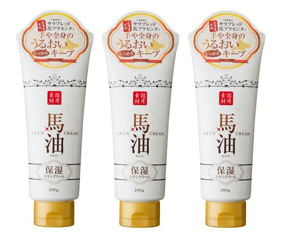 [istyle] Rishan Horse Oil Moisturizing Skin Cream Sakura Fragrance 200g x 3 pieces