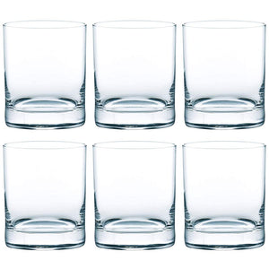 Toyo Sasaki Glass Tumbler, Scirocco, Clear, Approx. 12.5 fl oz (370 ml), B-09123CS, Pack of 6