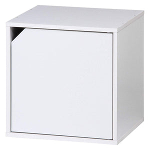 Fuji Trading Cube Box with Door White Width 34.5cm Free combination 81907