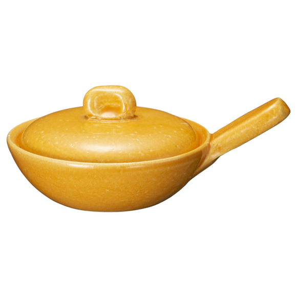 Haseen NCK-64 Egg Baker, Small, Ceramic Skillet, Orange, Direct Fire Safe, Microwave, Oven Safe