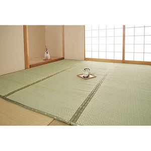 Ikehiko #6300148 Igusa Rug, Shiranui 364 x 364 cm), Made in Japan, Checkered Weave, Hiba Treatment