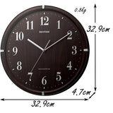 Rhythm Clock RHYTHM Radio Wave Wall Clock Live Alice Brown 8MY501SR06