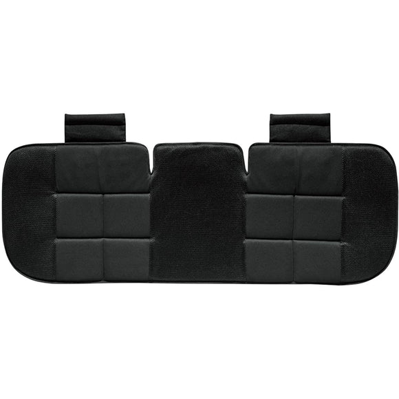 Bonform 5340-05BK Seat Cushion, Bamboo Charcoal Plain, For Normal Cars, Triple Stopper, 17.7 x 1.0 x 49.2 Inches (45 x 2.5 x 125 cm), Black