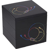 Kitamichi Lacquerware Shop Coloring Sumubi 5.0 Triple Layer (Black) KT2135A