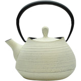 Southern Ironware Teapot: Ten Casting Hall teapot Basting Eyes Hakeme 0.6l Premium Ivory w15xd13xh17 (cm)