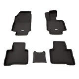 Clazzio ET-0154 (5EETB0154K) Floor Mat, 3D Type, 1 Car Set, RAV4 Hybrid, H31 (2019)/4 Onwards, Rubber Type, Black