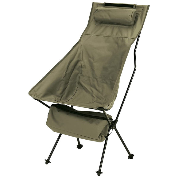 Takeda Corporation GR CHC20-53(GR) Outdoor Chair, Foldable, Compact Chair, High Back, Green, 2.4 x 2.7 x 3.8 inches (60 x 68 x 98 cm)
