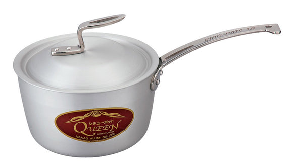 Nakao Aluminum Seisakusho QP-2 Queen Pot S Single Hand, Anodized Finish, 7.1 inches (18 cm)