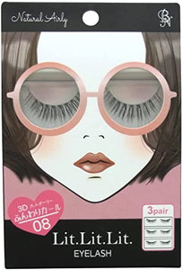 BN Lit Lit Lit. Eyelashes TDE-08 Natural Airly (3 pairs)