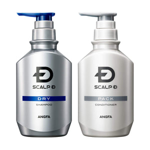 Scalp D Shampoo Men's Dry 2-Piece Set (Shampoo & Conditioner) Hair Growth Shampoo for Dry Skin Anfa (ANGFA)