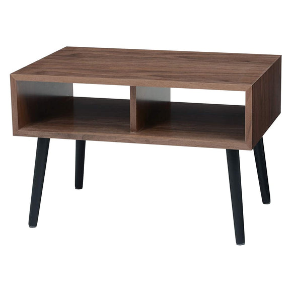 Hagiwara Low Table Table TV Storage Use American Walnut Brown Open Type 60 MT-6480BR
